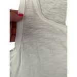 Dylan  White Slub‎ Lightweight Cotton Tie Back Tank Size Medium Photo 5