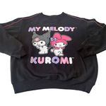 Sanrio MY MELODY KUROMI  Women‎ Medium Black Graphic Print Crewneck Sweatshirt Photo 0