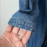 Charter Club 90s Vintage Denim Cottagecore Western Maxi Dress Long Sleeve Sz S Photo 5