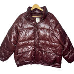 Abercrombie & Fitch  Brown Water-Resistant Puffer Jacket Oversized Coat Womens L Photo 0