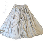 Nazila Couture Wide Leg Dress Pants in Light Gray, Large Gray Photo 0