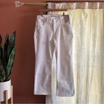 Madewell  Curvy Kick Out Crop Jean Flare Denim‎ Pure White NWT Size 31 Photo 2