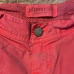 Aeropostale Pink Salmon Midi Twill Shorts Size 2 Photo 2