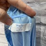 Vanity Fair Vintage  3 Piece Nylon Pajama Set Pants Shirt Robe Size S Blue Floral Photo 9