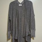 Anthropologie Braeve Knit Grey Cardigan Long Waterfall Slouchy Open Knit Front Gray Size undefined Photo 0