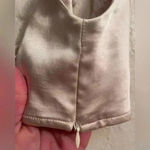 Princess Polly Huxley Champagne Satin Crop Top with Side Zip; size 6 Photo 1