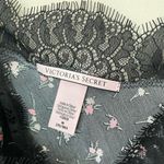 Victoria's Secret Victoria’s Secret Black Floral Camisole Lace Trim Cami Tank Top 90s Y2K ~ Size M Photo 4