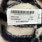 ZARA  NWT Striped Knit Pullover Sweater Women’s Size Medium Button Shoulder Photo 6