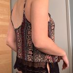 Papaya Floral Printed Lace Tank Top Photo 7