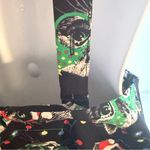 Modcloth  Overall Winner Jumper Skirt Dress Black Dog Cat Christmas Print M NWT Photo 7