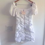 superdown  Rumor‎ Ruched Dress in White Sz L Photo 3