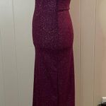 Jessica McClintock Sparkly Strapless Asymmetrical Cocktail Dress. Photo 5