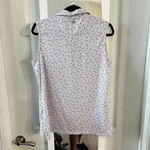 Peter Millar  Women’s Sleeveless Polo | Size L | Blue & Pink Striped Photo 4