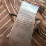 CALIA By Carrie Underwood Linen Blend Collared Shirt Button Front Small Brown Photo 6