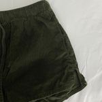 H&M Olive Green Ribbed Shorts Photo 3