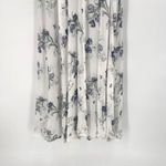 Reformation  Winslow Chiffon Maxi Wrap Dress Macadamia XS White Blue Floral Tulip Photo 6