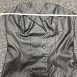 VERO MODA Y2k strapless tuxedo vest waistcoat corset buttons black 36 euro XS Photo 7