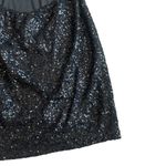 Lovers + Friends Black Sequin Dress Open Back Cap Sleeve Size Medium Women's Photo 8