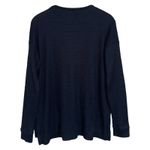 American Eagle  Outfitters Navy Blue Waffle Knit Long Sleeve Top Women's S Photo 1