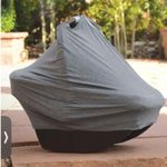 Go By Goldbug On The Go 5 In 1 Nursing Scarf Gray One Size Lightweight Breath Photo 2