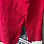 Caroline Rose pink linen button down shirt 1X Red Photo 7