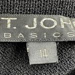 St. John  Basics Santana Knit Skirt Pull On Pencil Mini Stretch Career Black 14 Photo 1