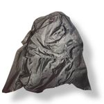 wilson's leather Vintage  Black Long Trench Coat Suede Embossed Floral Detail Photo 15