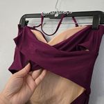 J.Crew Cross Back Bandeau One Piece Swimsuit Purple Photo 2