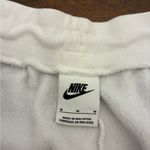 Nike  Swetpants Joggers Women’s Medium White Shiny Leather Detailing Photo 2
