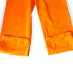 ZARA  women’s orange wide leg high rise jeans size 34 Photo 7
