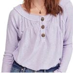 Free People  we the free‎ extra small lilac thermal Henley top Photo 0