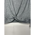 Zella  Extra Small Gray Long Sleeve Twist Front Top | Lightweight Activewear Photo 3