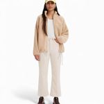 Levi's LEVI’S BEIGE RIBCAGE CORDUROY CROPPED BOOTCUT PANTS MSRP $108.00 Sz 27 Photo 2