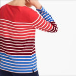 J.Crew Long Sleeve Multi Striped Tee Shirt Blouse Photo 1