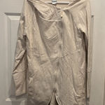 The North Face  Womens Tadasana Hooded Full Zip Thumbholes Jacket Beige Size L Photo 0