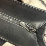 Karl Lagerfeld  Black and White Tote with Red Signature Photo 10