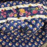 Vera Bradley Ditty Bag ROYAL Travel Cosmetic Make-Up Waterproof Bag Retired RARE Photo 5