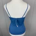 Cosabella NWT  Talco Long Camisole Tank Top In Blue Jeans Built In Shelf Bra S Photo 2