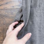 Sundance • merino wool knit midi dress sweater surplice taupe brown cap sleeve Photo 4