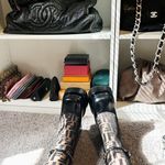 Fendi Authentic Discontinued Sheer Black Motif FF Logo Socks / Hosiery Photo 3