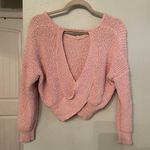 Pink Cropped Sweater Photo 2