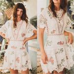 Saylor Robbie Dress Floral White Mini Size XS Photo 1