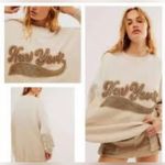 Free People  Bali Drifter NEW YORK Sweatshirtdress Photo 1