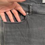 Loft Womens Jeans Denim Washed Black Gray Demi Boot Frayed Cut Hem Size 14 Photo 4