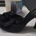 Dolce & Gabbana  Black Woven Mule Heels size 7 Made in Italy Photo 0