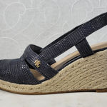 Lauren Ralph Lauren Penelopie Wedge Sandals Womens 8 Blue Espadrille Photo 0
