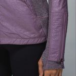 Lululemon  Rebel Runner Jacket Heathered Black/Purple Fog Size 4 Photo 3