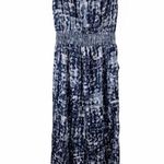 Lucy Paris Strapless Gray Monochrome Jumpsuit Size Large Photo 3