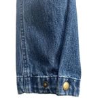 Vintage 90s Y2K herringbone corduroy 100% cotton denim barn coat men’s size L Blue Size L Photo 3