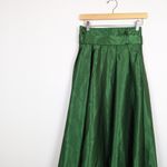Chicwish Emerald Belted Texture Flare Maxi Skirt Size S Photo 3